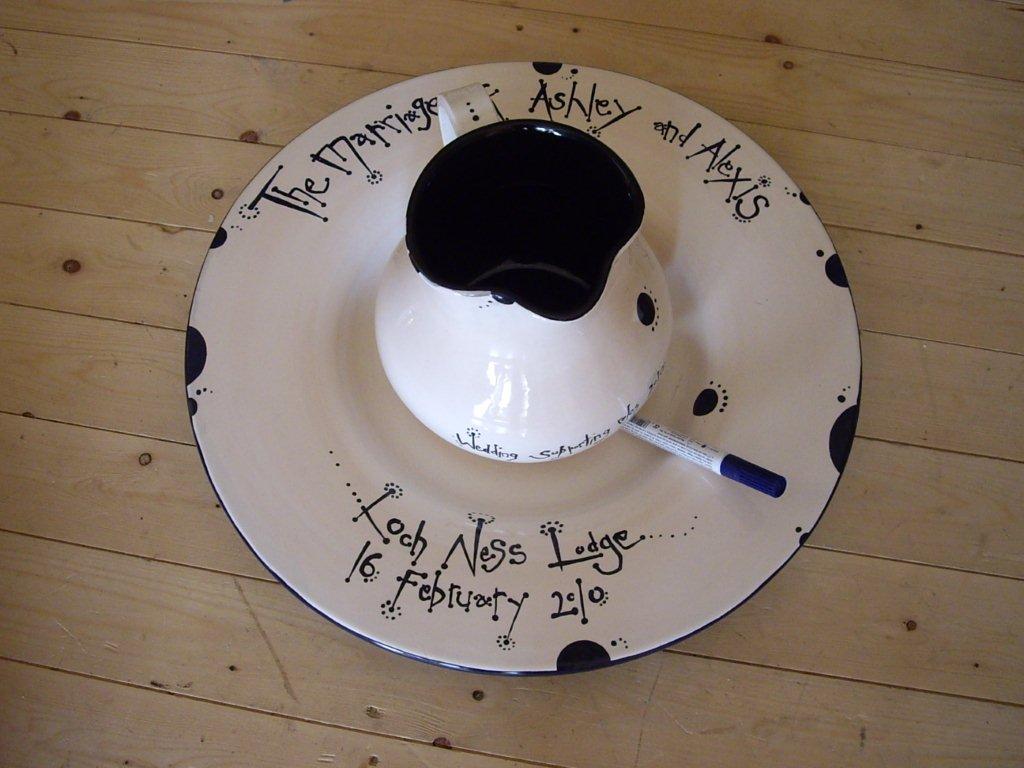 special occasion jug, plate & pen