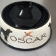 Dog Bowl with a Hand Painted Inscription.