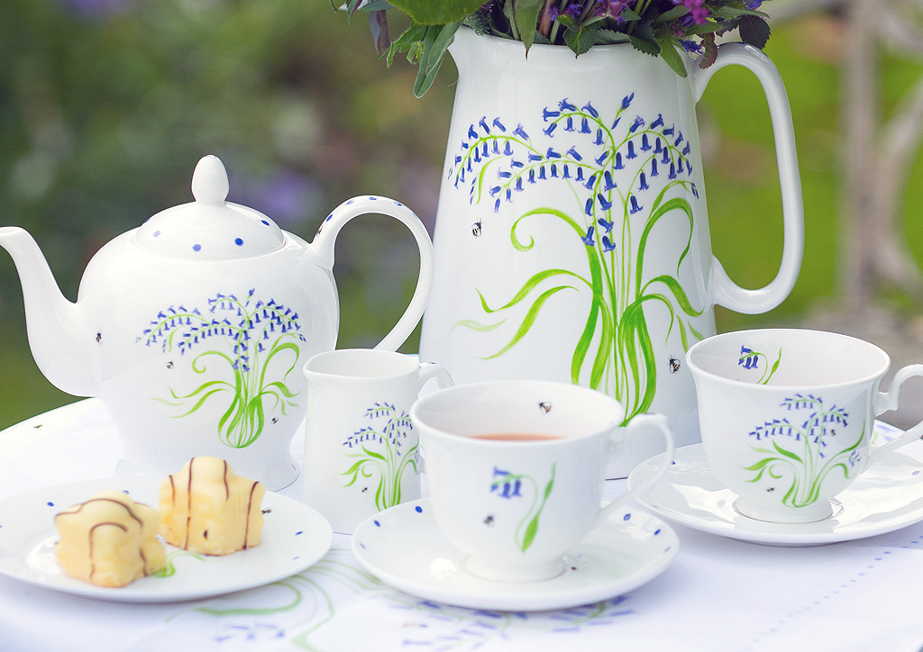 Personalised Pottery Bluebell China
