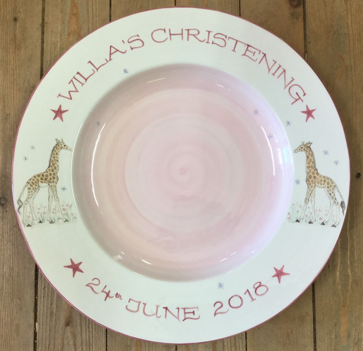 Christening Signing Plate