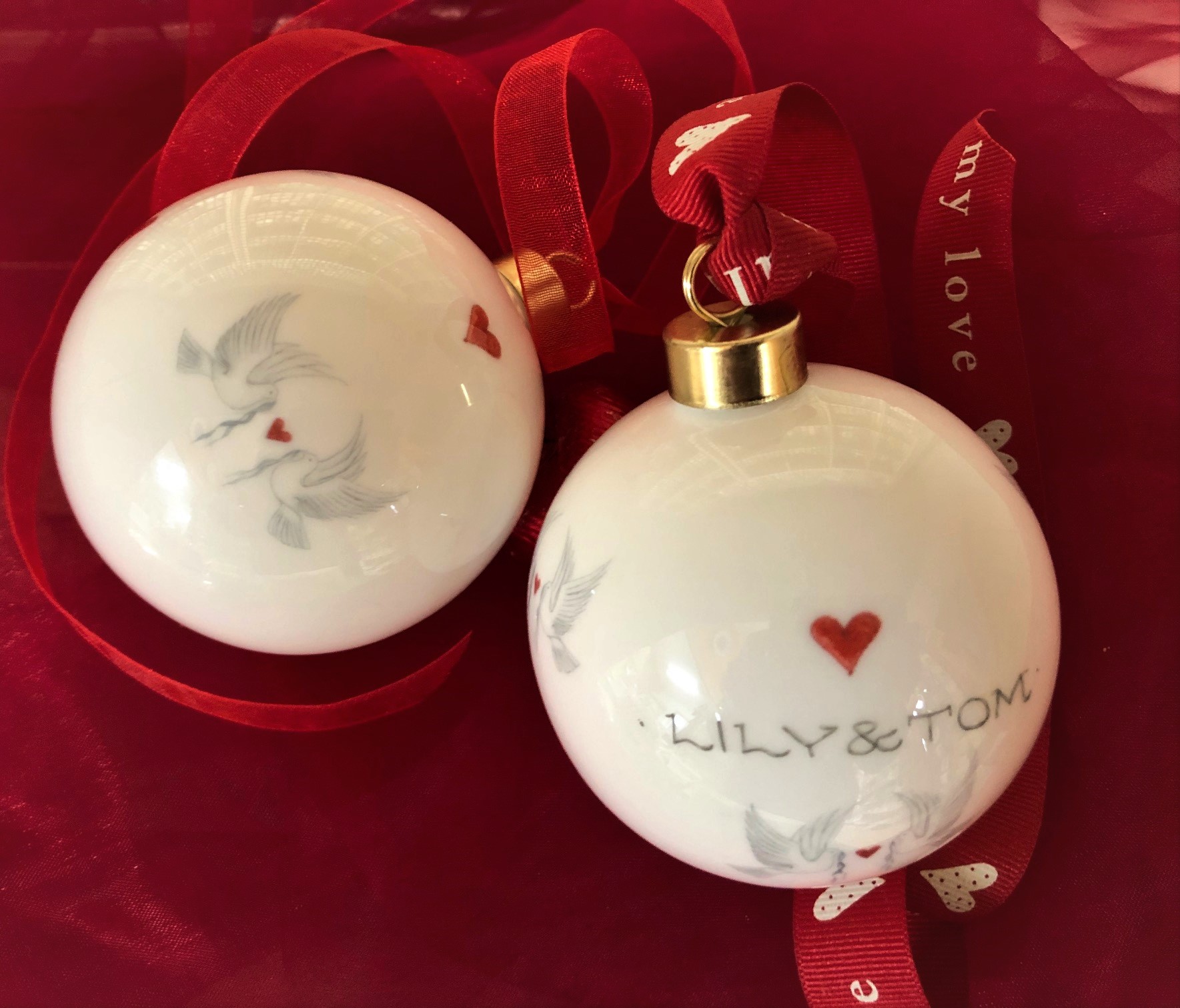 Personalised Baubles, from £14.50
