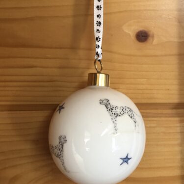 Dalmatian Bone China Bauble Christmas Decoration