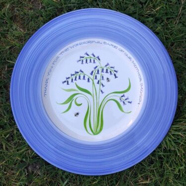 bluebell earthenware plate