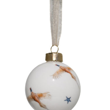 Pheasant Bauble Christmas Decoration