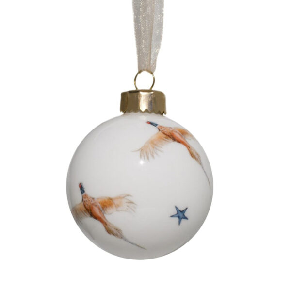 Pheasant Bauble Christmas Decoration