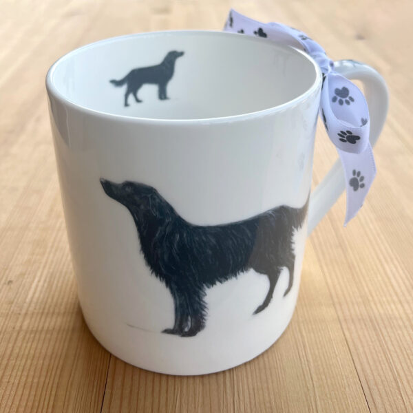 Flat-Coat Retriever Bone China Pint Mug
