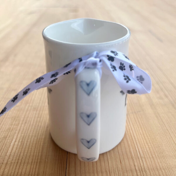 Flat-Coat Retriever 1/4 Pint Straight Sided Bone China Jug - Image 4