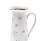 Tall Jug with Snowflakes and trimmed in Platinum £195