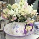 Hand Painted Sweet Pea Centrepiece Bowl and Large Jug