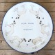 Hand painted commission with dogs and inscription