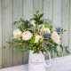 Bespoke Commission for Champneys; 4 Pint Jug with Flowers from The Real Flower Company