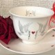 Doves and Hearts Tea Cup and Saucer.  £15.50